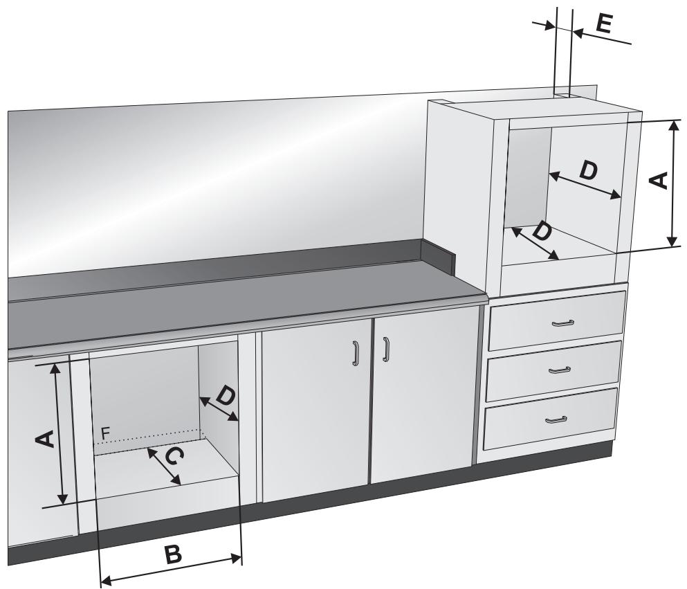 SMEG SCT475X-8 - Positionnement du four - 1