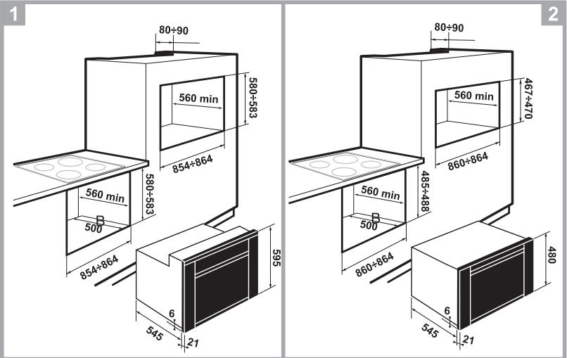 SMEG SE20XMFR8 - Mise en place du four - 1
