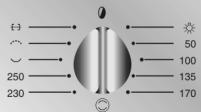 SMEG SE250AV-5 - Description des commandes du panneau frontal - 3