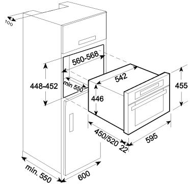 SMEG SC45VC2 - Mise en place du four - 2