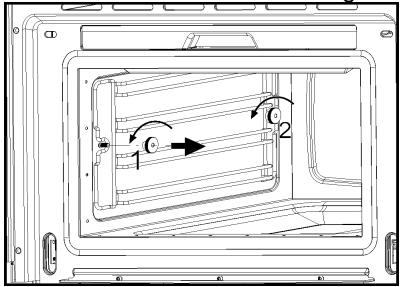 SMEG SCA45VCB2 - Démontage des guides à plateaux - 1