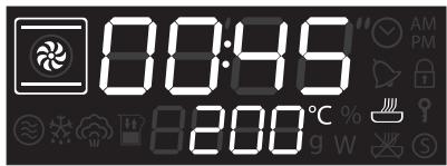 00:45 200°C %