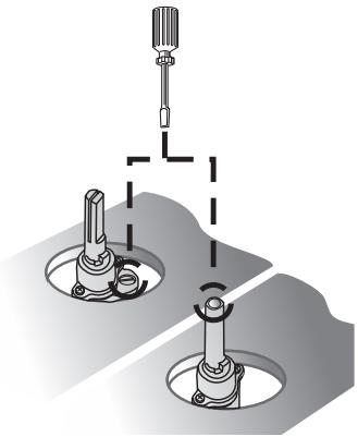 SMEG SRV864AGH - Réglage du minimum pour le gaz de ville et le méthane - 1