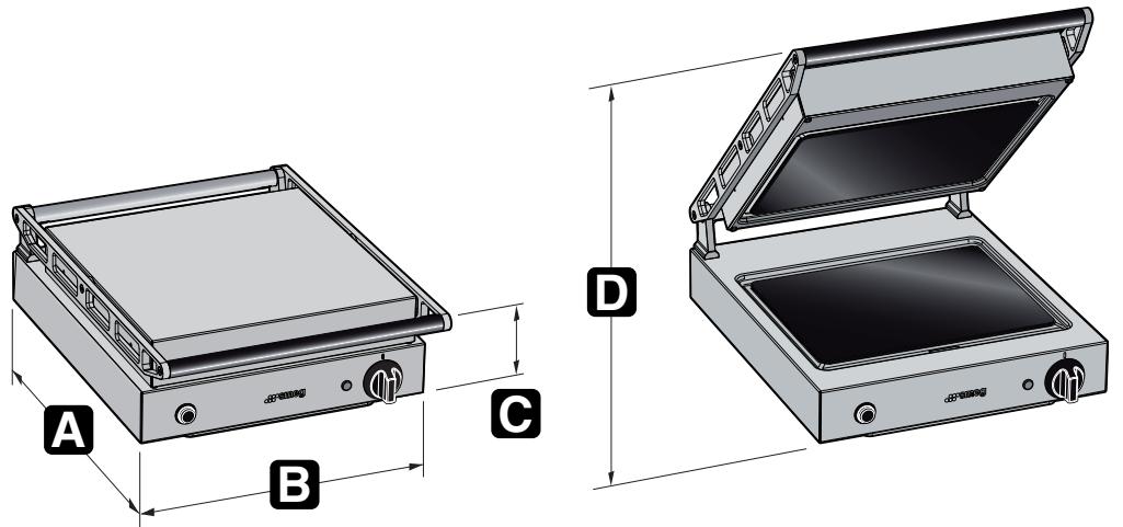 SMEG PV2L - Dimensions d'encombrement - 1
