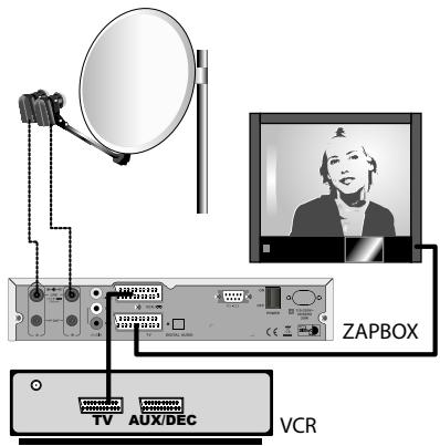 METRONIC DUALSTREAMBOX - Pour enregistrer une chaîne satellite : - 1