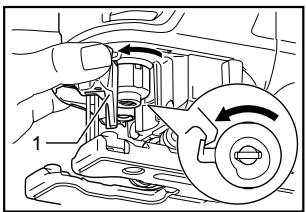 Technical diagram of a car brake system with labeled components and directional arrows indicating motion or flow.