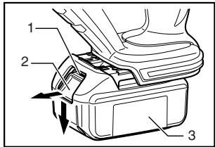 MAKITA BJR181 - Installing or removing battery cartridge - 1