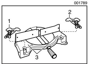 MAKITA LS1040 - Sierra de Inglete Ajustes de ángulo del inglete y del bisel - 2