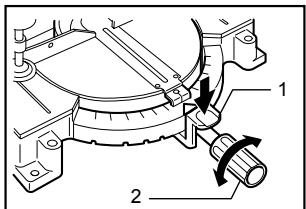 MAKITA MLS100 - Réglage de l'angle de coupe d'onglet - 1