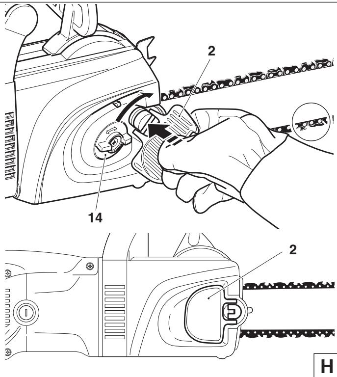 MAKITA UC4030A - Tendre la chaîne de sciage - 1