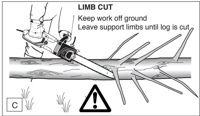 MAKITA UC4030A - Limbing a tree - 3