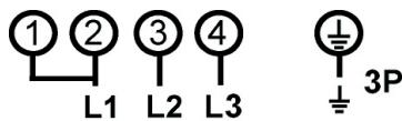 ①②③④ L1 L2 L3 3P