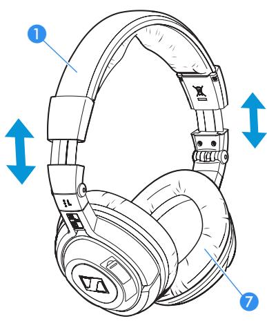SENNHEISER PXC 360 BT - Raccorder le câble de recharge au bloc secteur, à un ordinateur ou à d'autres appareils USB - 3