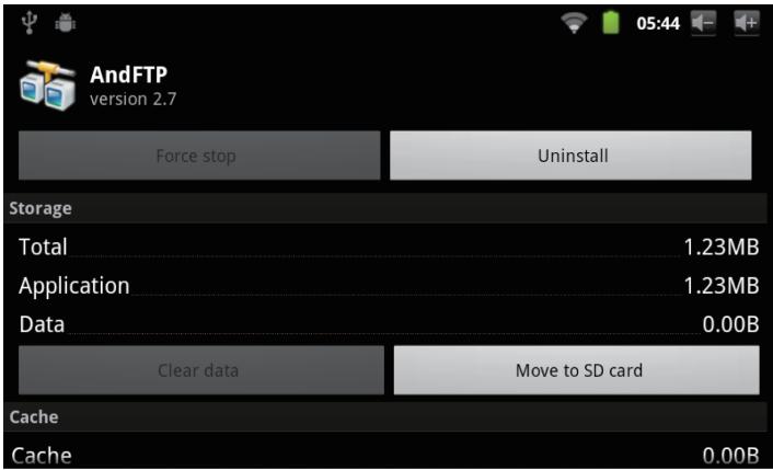 MPMAN MP726 - Pour désinstaller une application : - 2
