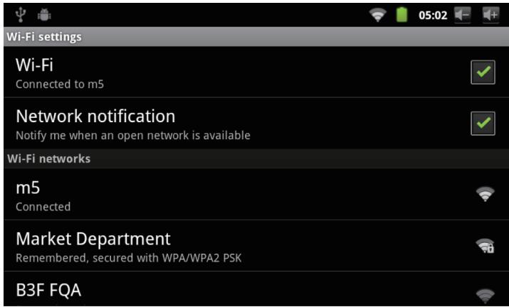MPMAN MP726 - Connect to a Wi-Fi Network - 1