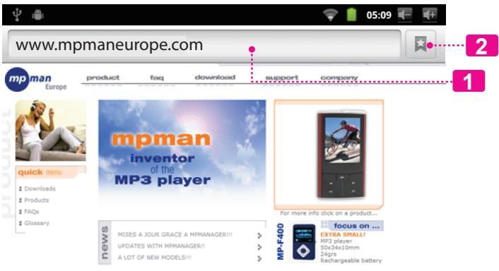MPMAN MP726 - Naviguer sur le Web - 2