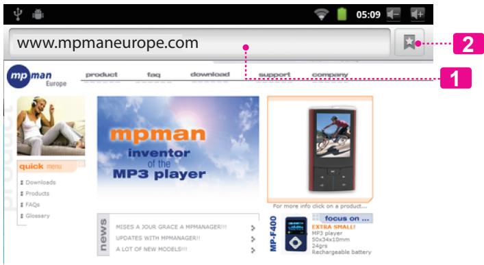 MPMAN MP726 - Browsing the Web - 2