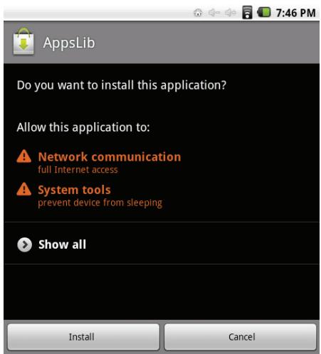 MPMAN MP726 - Gestion des Applications - 2
