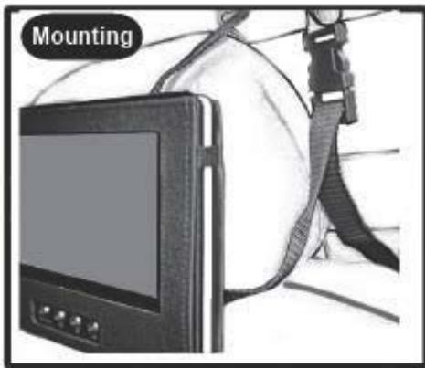 Exterior view of a mounted TV with cable and harness (no text or symbols visible)