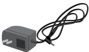 Illustration of a black rectangular device connected to a coiled cable (no text or symbols)