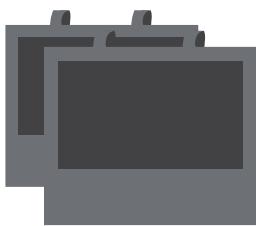 Stacked gray rectangular blocks with no text or symbols