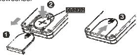 MPMAN XRM 34 - EINLEGEN DER BATTERIE IN DIE FERNBEDIENUNG - 1