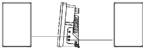 MPMAN XRM 34 - Aansluiting van speakers - 1