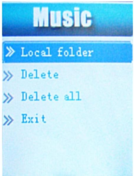 MPMAN MP-122 - Options menu - 1