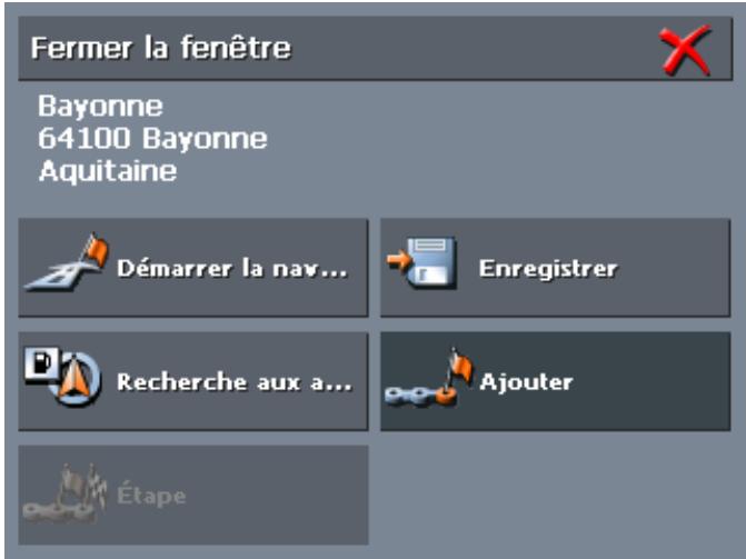 CLARION MAP560 - Indiquer une destination sur la carte - 5