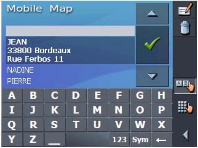 CLARION MAP560 - Renommer une destination - 1