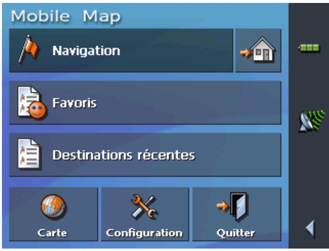 CLARION MAP560 - Écran principal - 1