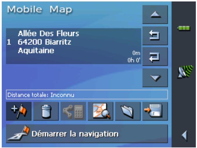 CLARION MAP560 - Indiquer des points d'étape - 4