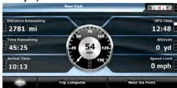 CLARION NP401 - Écran Trip Information (Informations sur le trajet) - 1