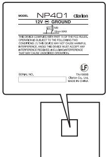 CLARION NP401 - AVERTISSEMENT - 1