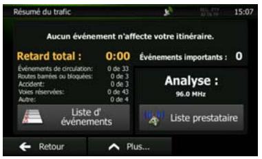 CLARION NP402E - Événements trafic - 2