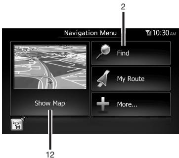 CLARION NX503E - Selecting the destination of a route - 3