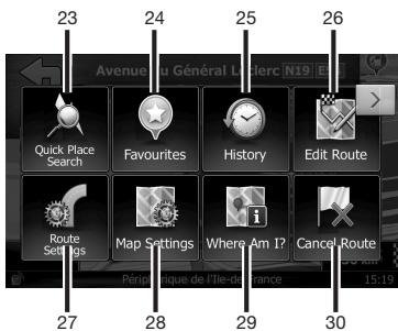 CLARION NX503E - Quick menu - 1