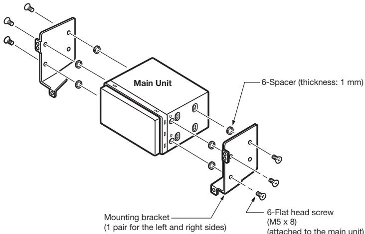 CLARION NX503E - Installing the Main Unit in a NISSAN Vehicle - 1
