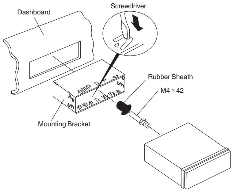 CLARION CZ309E - Unit Installation Method A - 1