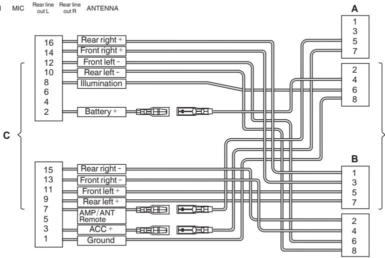 CLARION CZ309E - 7) Wiring and Connectors - 2