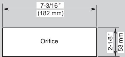 CLARION CZ309E - - Dimensions de la console - 1