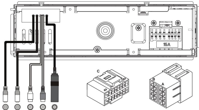 CLARION CZ309E - 7) Kabels en Connectors - 1