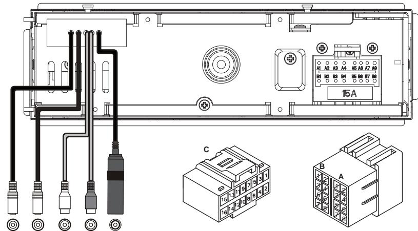 CLARION CZ309E - 7) Okablowanie i złęcza - 1
