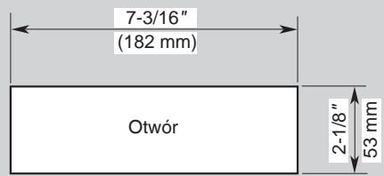 CLARION CZ309E - - Rozmiary otworu w desce rozdzielczej - 1
