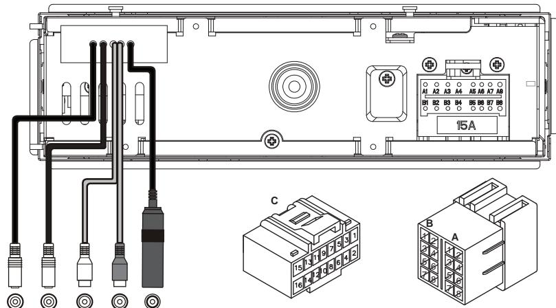 CLARION CZ309E - 7) Fili e connettori - 1