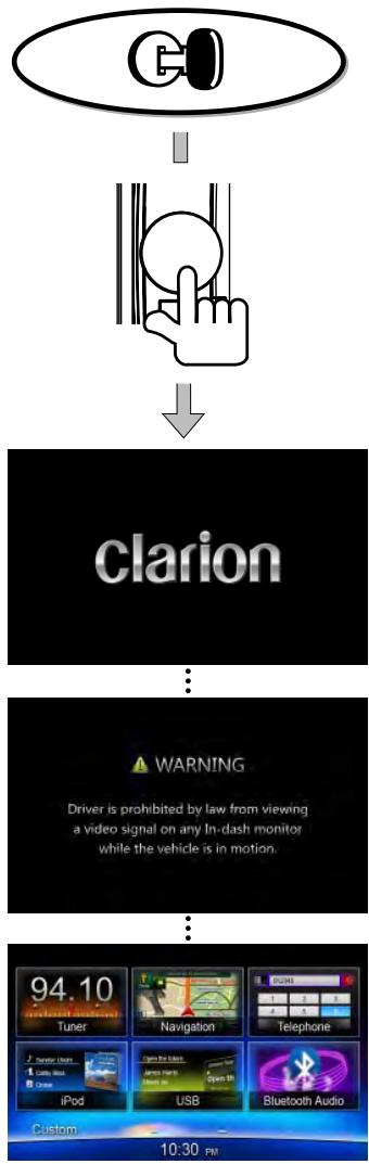 CLARION NX302E,  NX 302 E - Bouton [RESET] (réinitialiser) - 1
