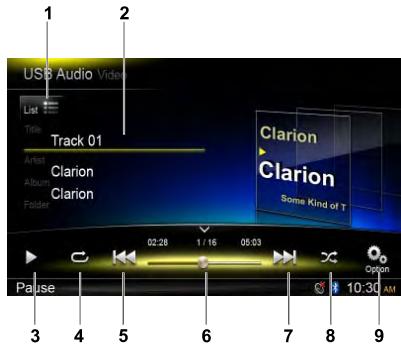 CLARION NX302E, NX 302 E - Lecture MP3/WMA - 1