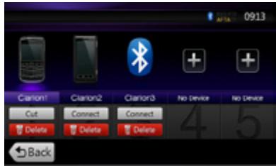 CLARION NZ501E, NZ502E - Enregistrement du lecteur audio Bluetooth (jumelage) - 4