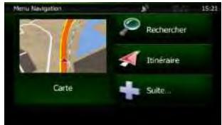 CLARION NZ501E, NZ502E - Naviguer sur la carte - 2
