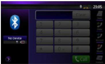 CLARION NZ501E, NZ502E - Sélection du mode téléphone Bluetooth - 1